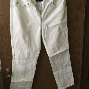 Ladies white jeans size 14p by Bianca Nygard